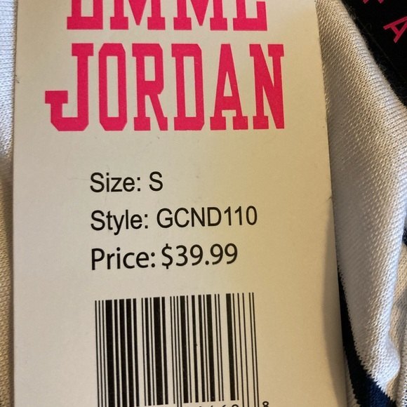 Romper Dress Blue White Stripes Nautical Summer by EMME JORDON Womens Small - Picture 12 of 13